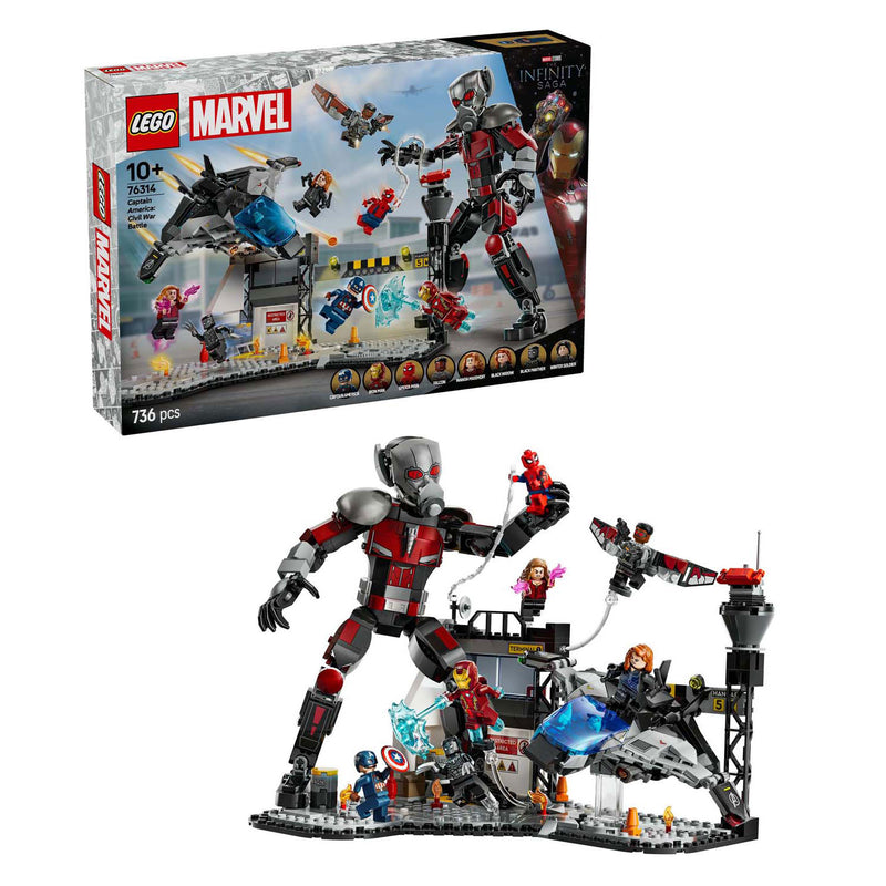 Chargez l'image dans la visionneuse de la galerie, Lego super heroes 76314 captain america civil war actiescene