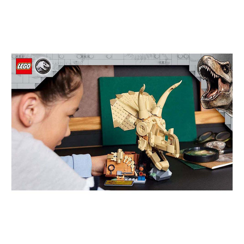 Load image into Gallery viewer, Lego jurassic world 76969 dinosaurusfossielen: triceratops schedel