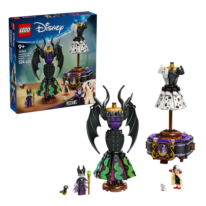 Afbeelding laden in galerijviewer, Lego ® disney villains - de jurken van maleficent en cruella de vil - 43262