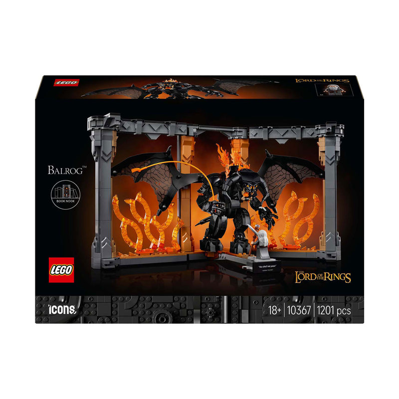 Load image into Gallery viewer, Lego icons boekensteun: the lord of the rings – balrog constructiespeelgoed (10367)