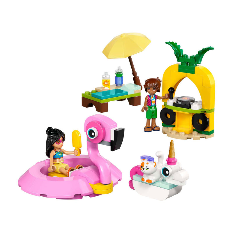Load image into Gallery viewer, Lego friends - zwembadfeestje met flamingo en eenhoorn constructiespeelgoed (42658)