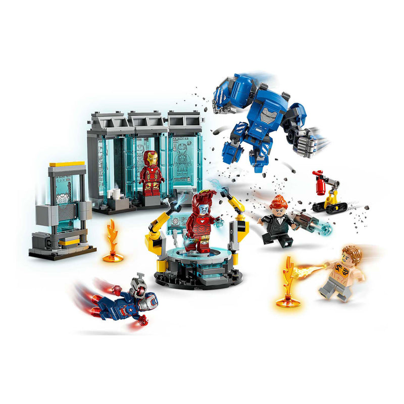 Afbeelding laden in galerijviewer, Lego marvel iron mans laboratorium: harnasruimte set - 76315