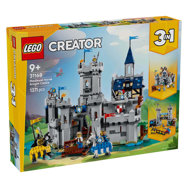 Afbeelding laden in galerijviewer, Lego ® creator 3in1 middeleeuws kasteel met ridders te paard - 31168