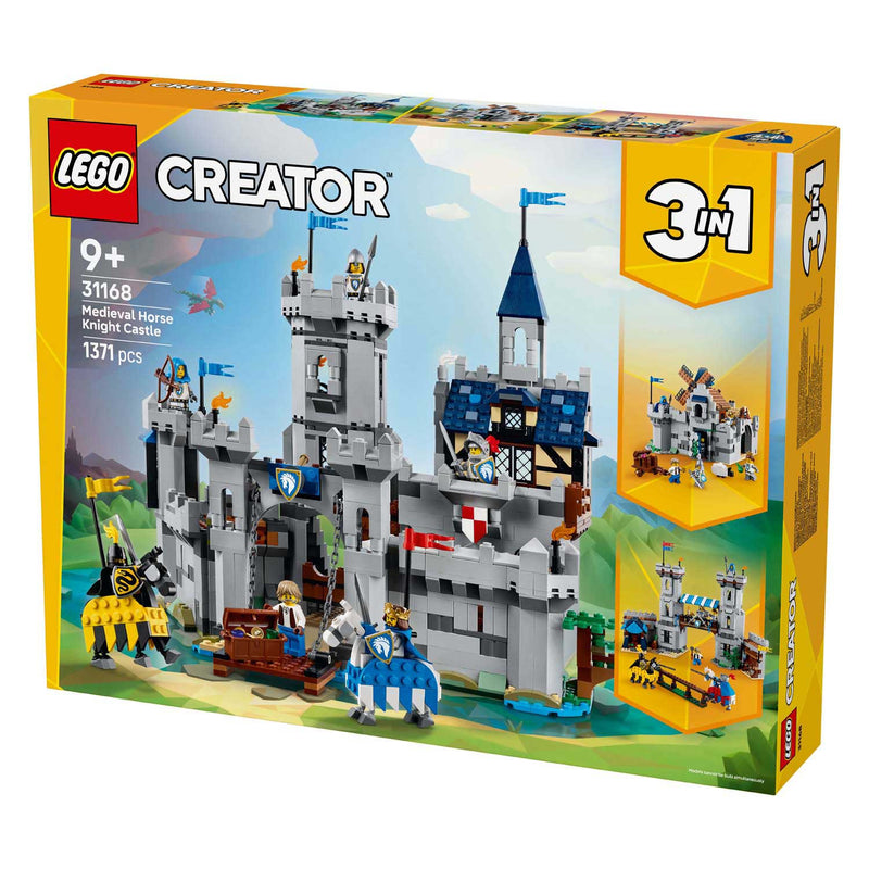 Afbeelding laden in galerijviewer, Lego ® creator 3in1 middeleeuws kasteel met ridders te paard - 31168