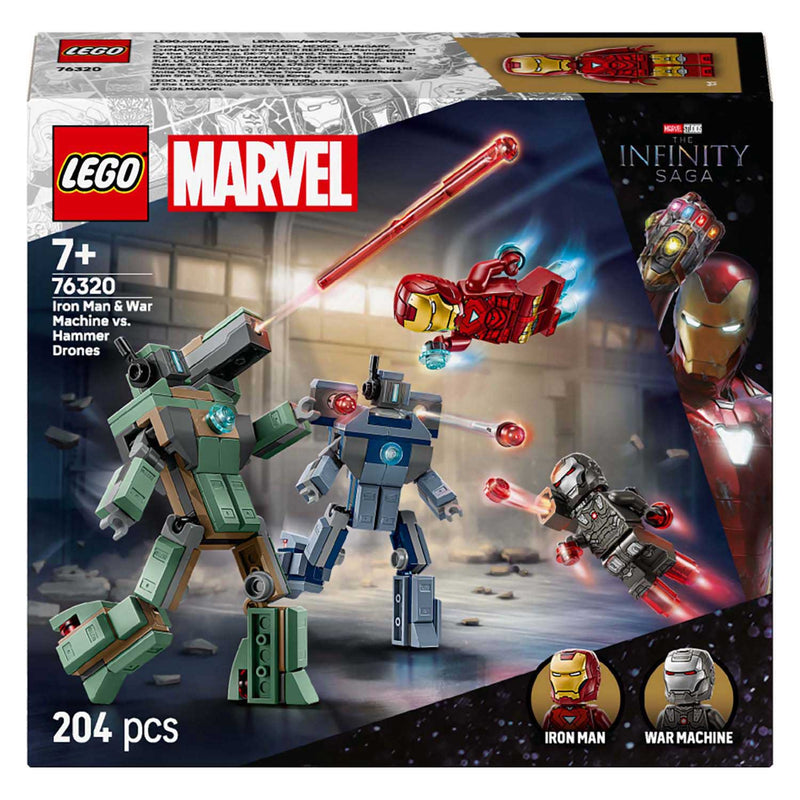 Afbeelding laden in galerijviewer, Lego ® ǀ marvel iron man en war machine vs. hammer drones - 76320