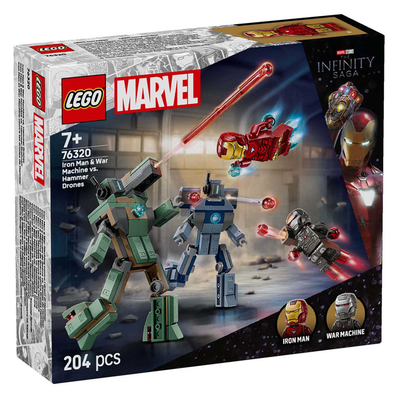 Afbeelding laden in galerijviewer, Lego ® ǀ marvel iron man en war machine vs. hammer drones - 76320