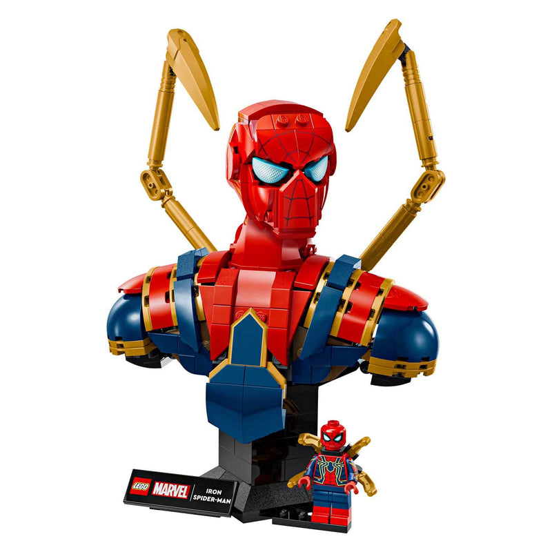Afbeelding laden in galerijviewer, Lego super heroes 76326 iron spider-man buste