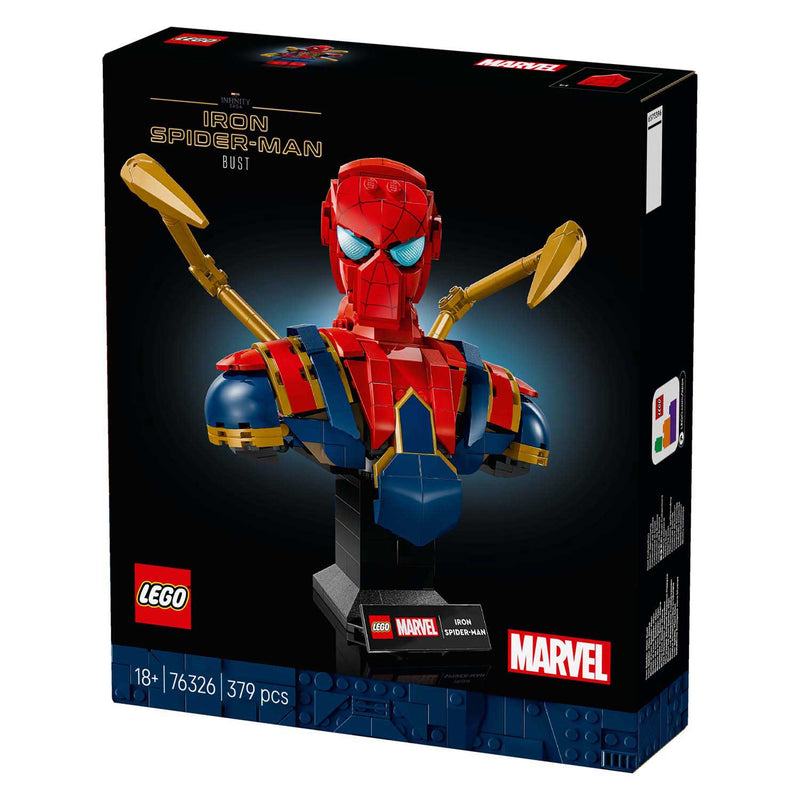 Afbeelding laden in galerijviewer, Lego super heroes 76326 iron spider-man buste