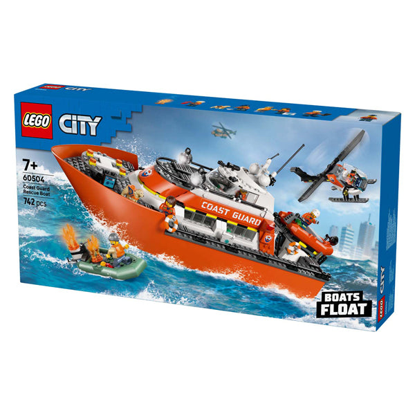 Afbeelding laden in galerijviewer, Lego city exploration - kustwacht reddingsboot - met helikopter