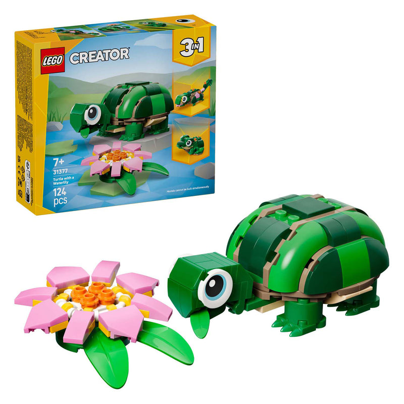 Laden Sie das Bild in Galerie -Viewer, Lego creator 31377 schildpad met waterlelie