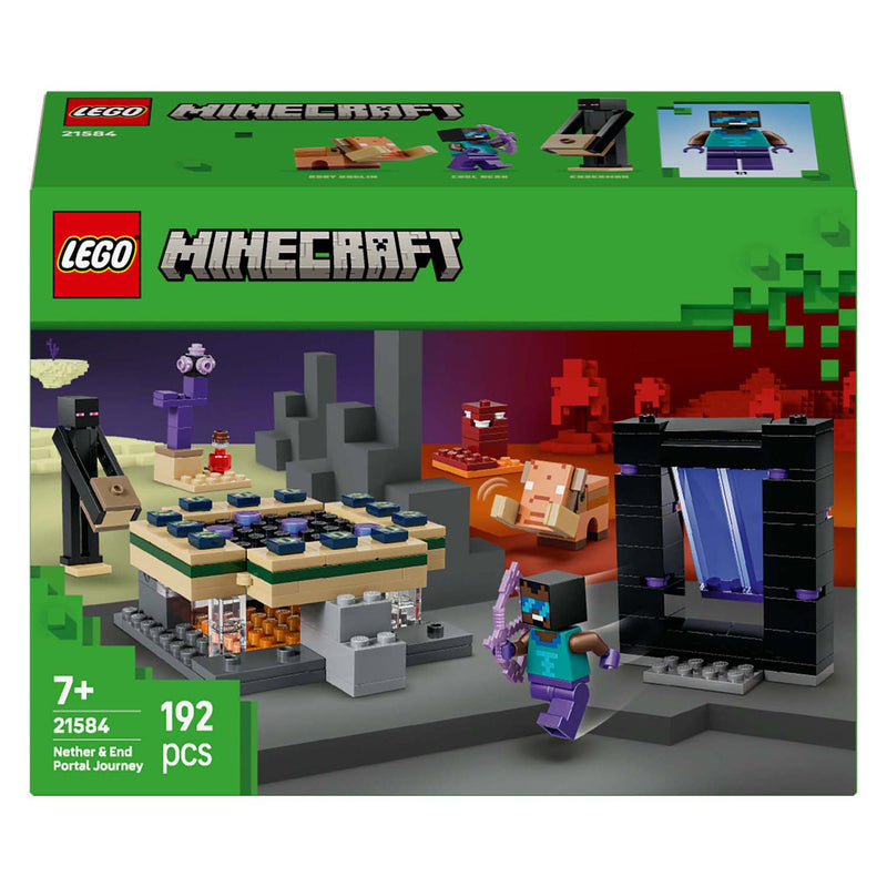 Load image into Gallery viewer, Lego minecraft 21584 reis naar de nether en het end-portaal