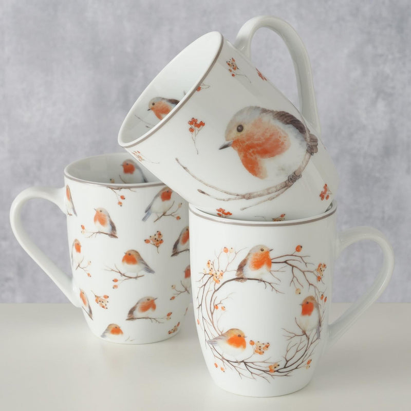 Laden Sie das Bild in Galerie -Viewer, Boltze home beker ruby roodborst 330ml porselein