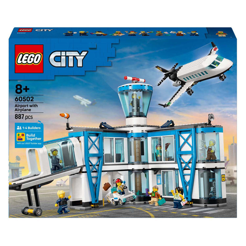 Afbeelding laden in galerijviewer, Lego city 60502 luchthaven met vliegtuig