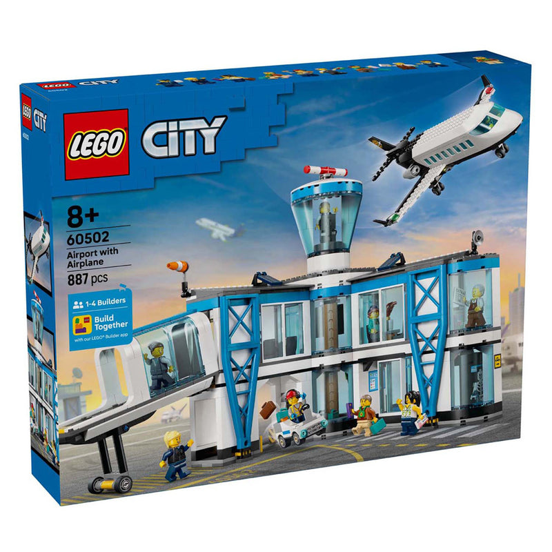 Afbeelding laden in galerijviewer, Lego city 60502 luchthaven met vliegtuig