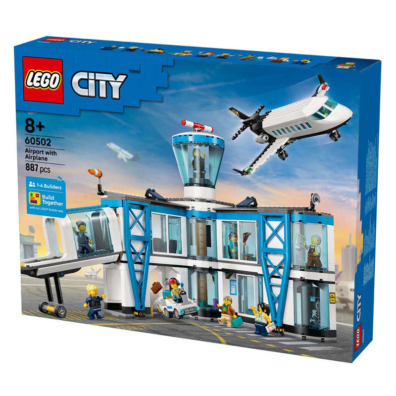 Afbeelding laden in galerijviewer, Lego city 60502 luchthaven met vliegtuig