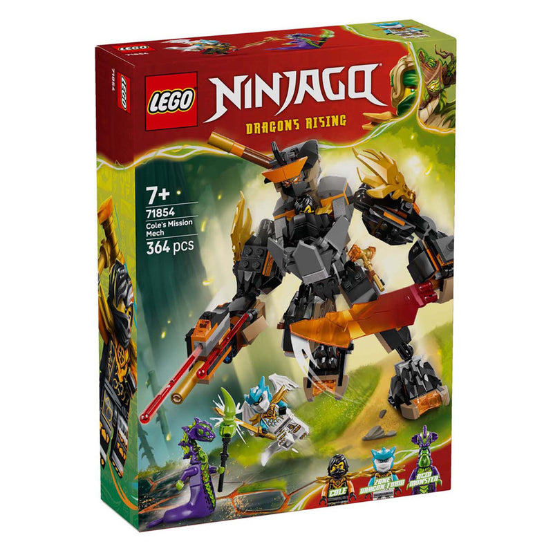 Afbeelding laden in galerijviewer, Lego ninjago 71854 cole's missiemecha en draak zane