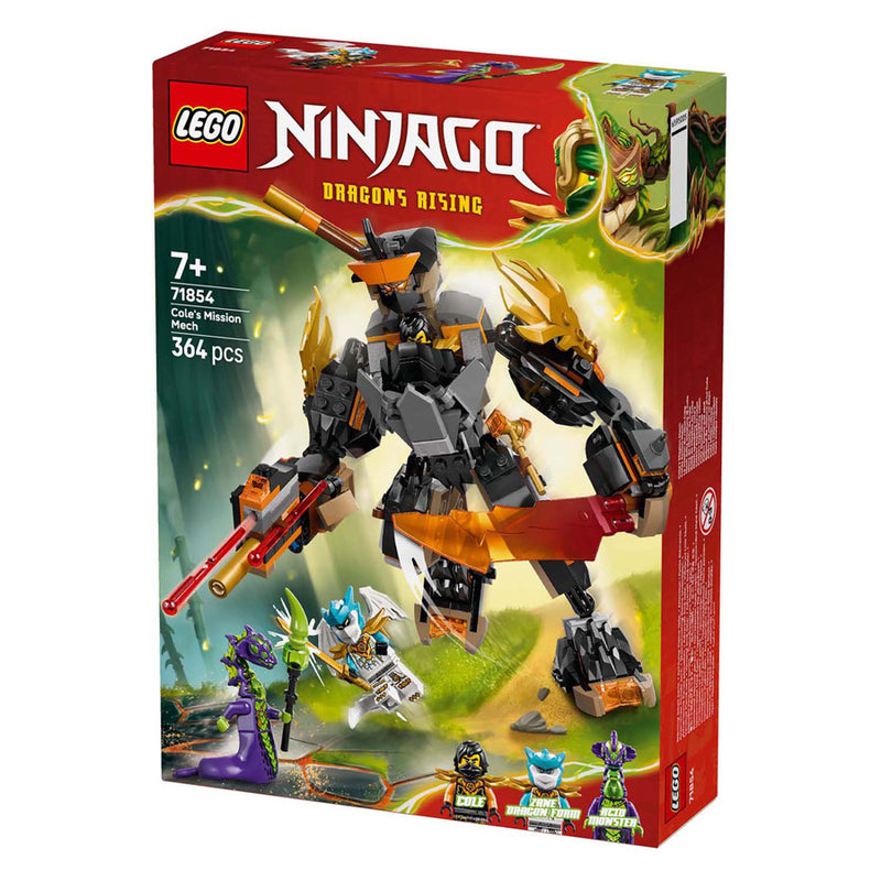 Afbeelding laden in galerijviewer, Lego ninjago 71854 cole's missiemecha en draak zane