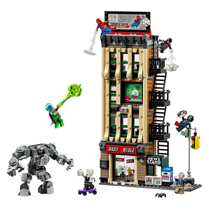 Load image into Gallery viewer, Lego super heroes 76342 marvel spider-man vs. mysterio: de daily bugle