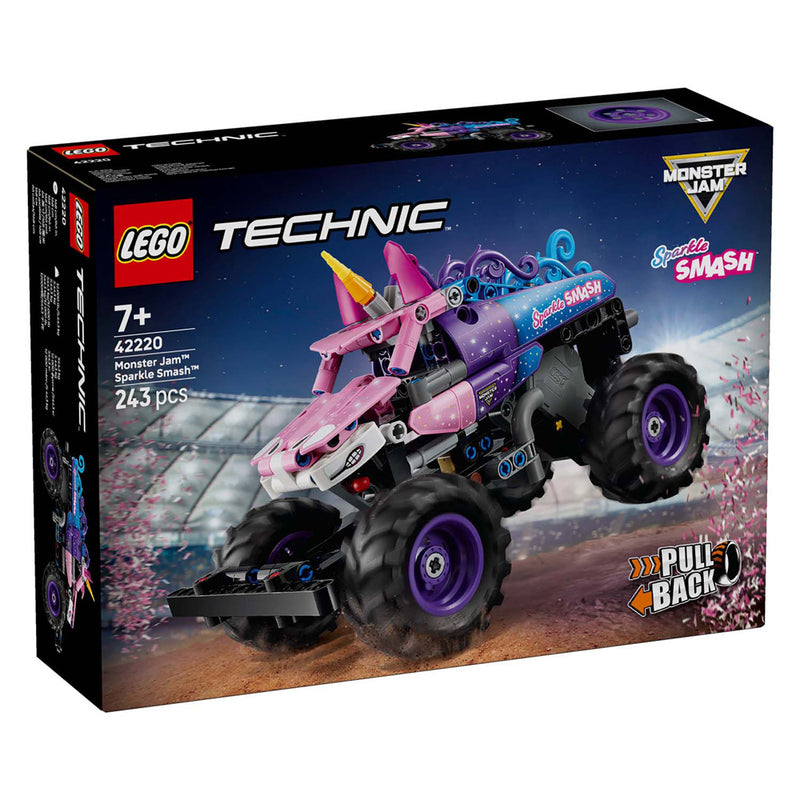 Afbeelding laden in galerijviewer, Lego technic 42220 monster jam sparkle smash pull-back