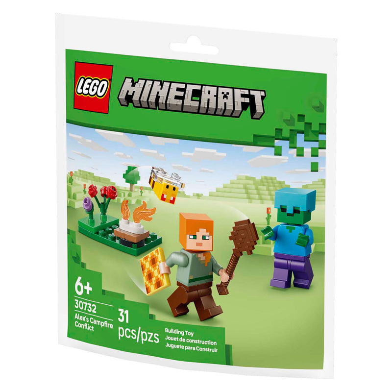 Laden Sie das Bild in Galerie -Viewer, Lego minecraft 30732 alex en de strijd bij het kampvuur