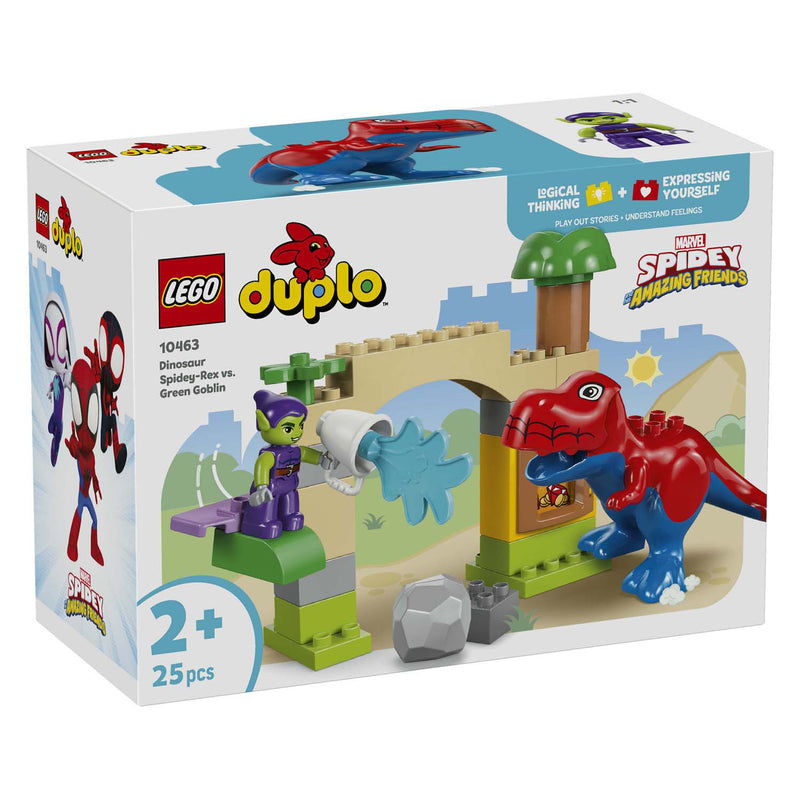 Chargez l'image dans la visionneuse de la galerie, Lego duplo 10463 dinosaurus spidey-rex vs. green goblin