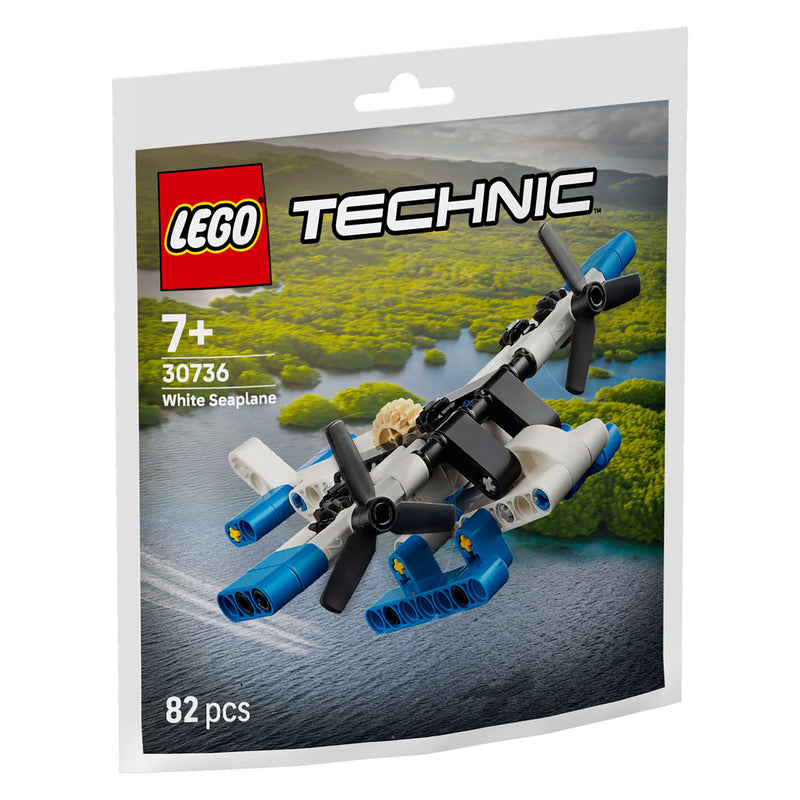Afbeelding laden in galerijviewer, Lego technic 30736 wit watervliegtuig