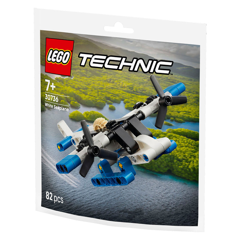 Afbeelding laden in galerijviewer, Lego technic 30736 wit watervliegtuig