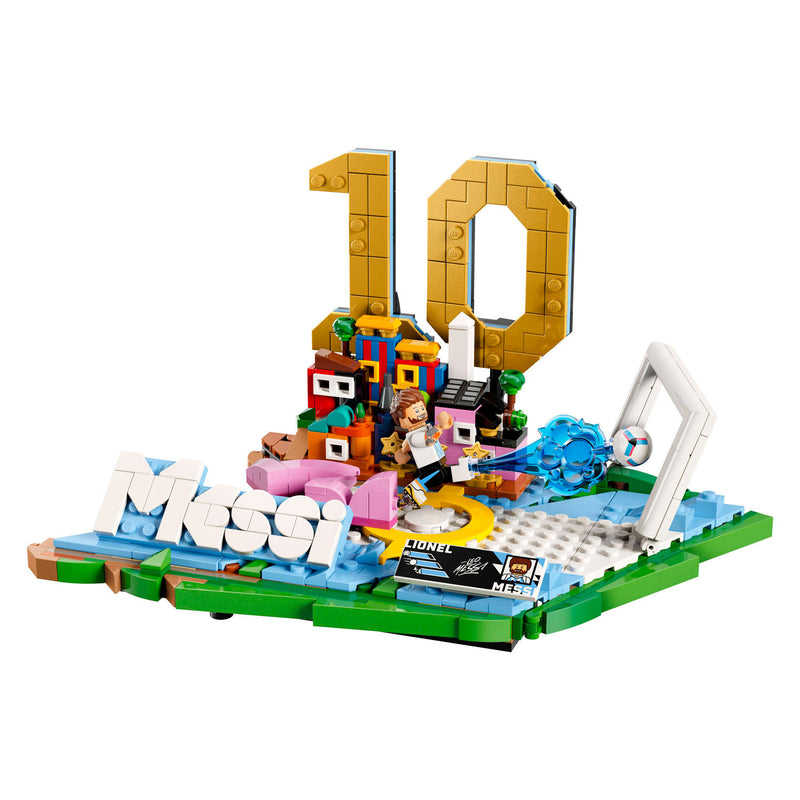 Afbeelding laden in galerijviewer, Lego editions lionel messi – voetbalhoogtepunten bouwpakket en kinderkamer decoratie - 43011