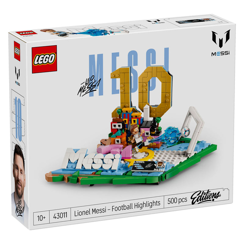 Afbeelding laden in galerijviewer, Lego editions lionel messi – voetbalhoogtepunten bouwpakket en kinderkamer decoratie - 43011