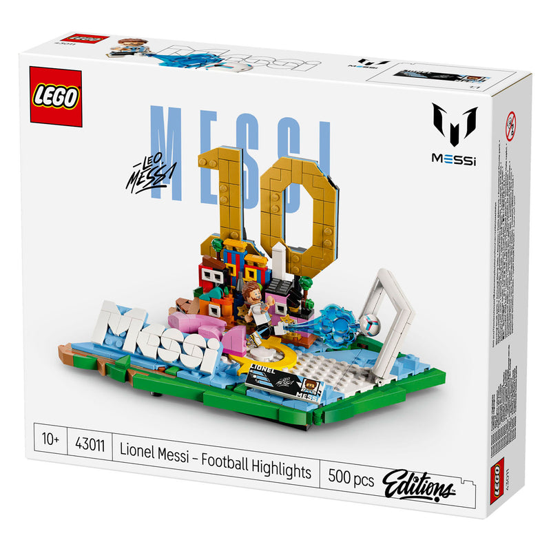 Afbeelding laden in galerijviewer, Lego editions lionel messi – voetbalhoogtepunten bouwpakket en kinderkamer decoratie - 43011