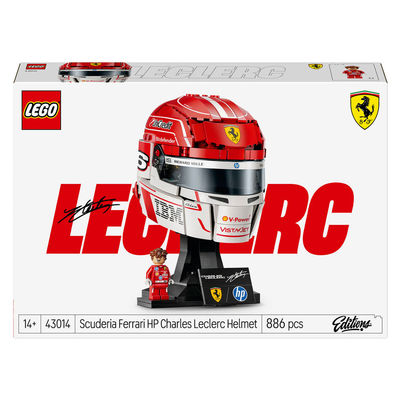 Laden Sie das Bild in Galerie -Viewer, Lego editions scuderia ferrari hp helm van charles leclerc - 43014