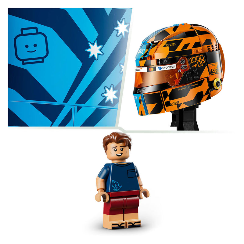 Chargez l'image dans la visionneuse de la galerie, Lego editions mclaren mastercard f1 team helm van oscar piastri bouwpakket voor kinderen 43017