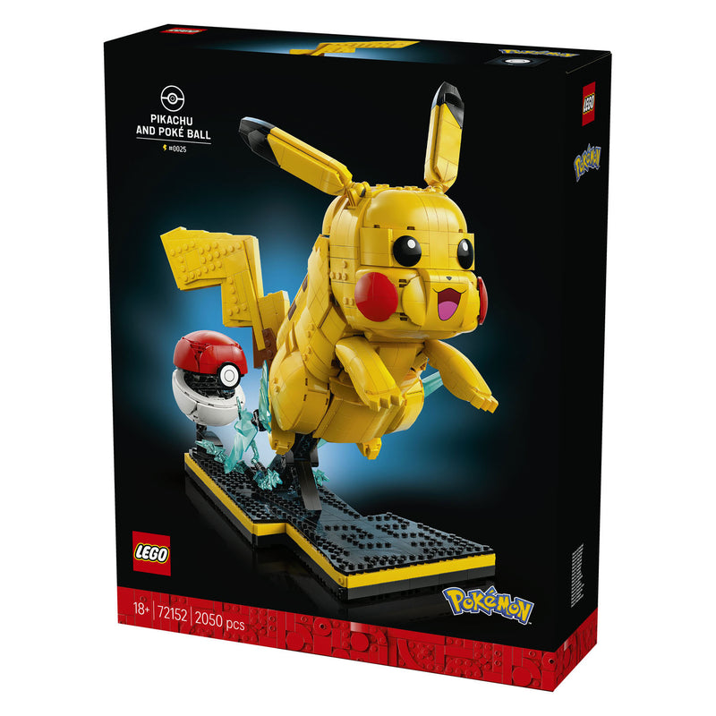 Laden Sie das Bild in Galerie -Viewer, Lego pokémon pikachu en pokéball bouwpakket voor volwassenen en woondecoratie - 72152
