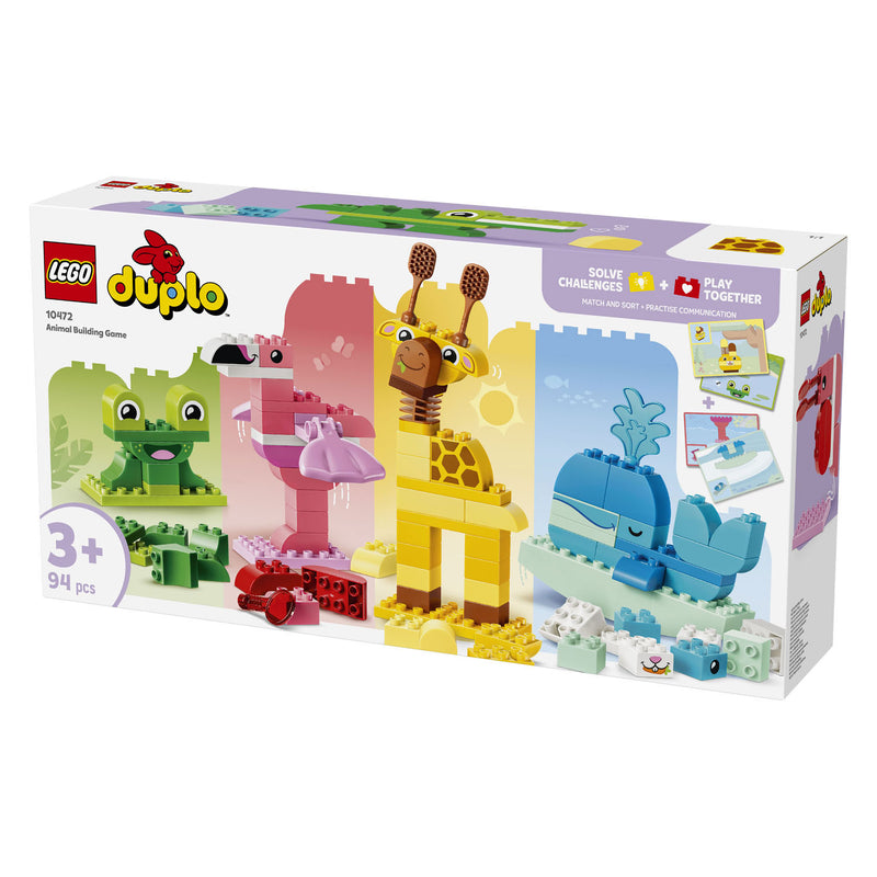 Afbeelding laden in galerijviewer, Lego duplo dierenbouwspel educatief montessori speelgoed voor kinderen met dieren figuren 10472