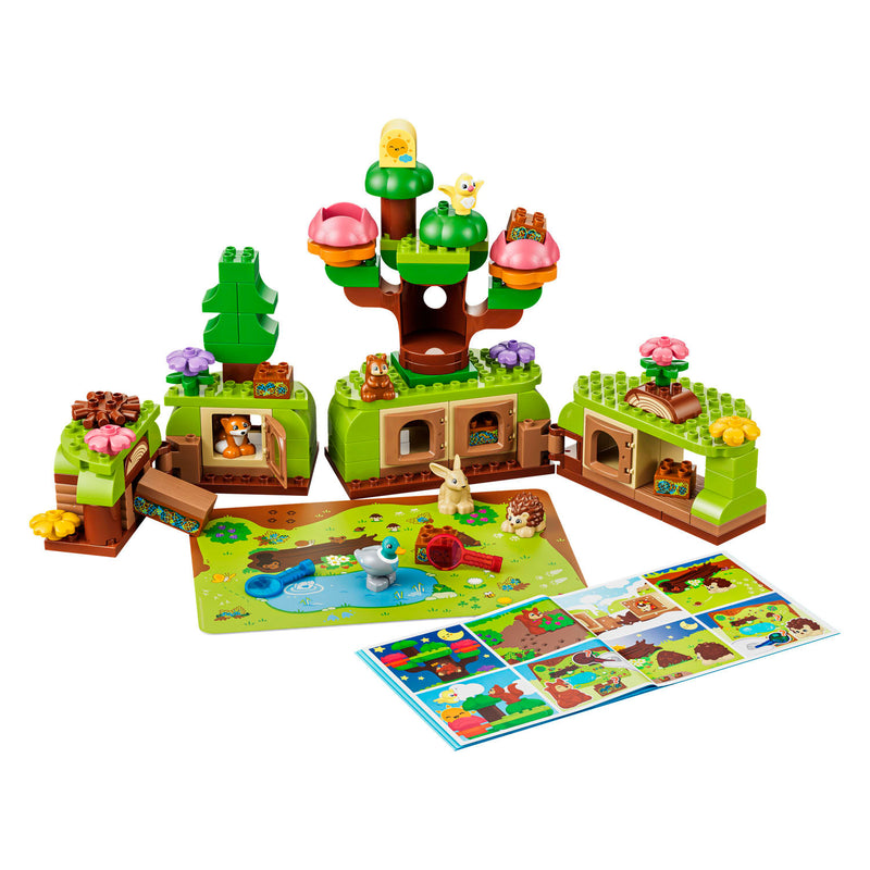 ギャラリービューアに画像をロードする, Lego duplo ontdekkingsbos met wilde dieren speelgoed voor kinderen en kinderkamer decoratie 10480