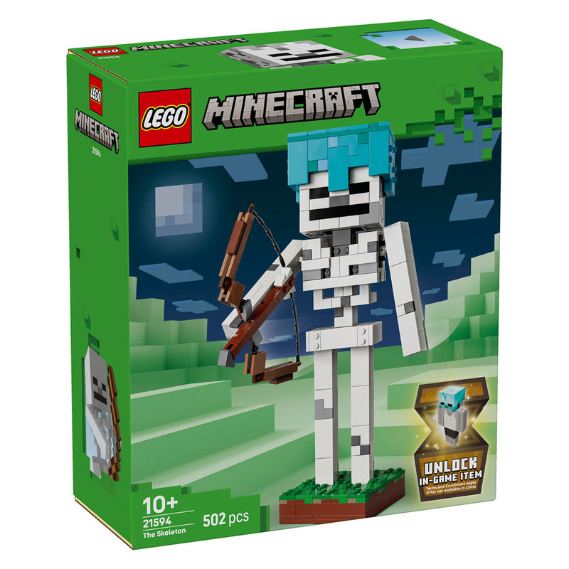 Chargez l'image dans la visionneuse de la galerie, Lego ® minecraft® het skelet - decoratief gamingspeelgoed - modelbouwset - gamingmerchandise voor kinderen vanaf 10 jaar - 21594