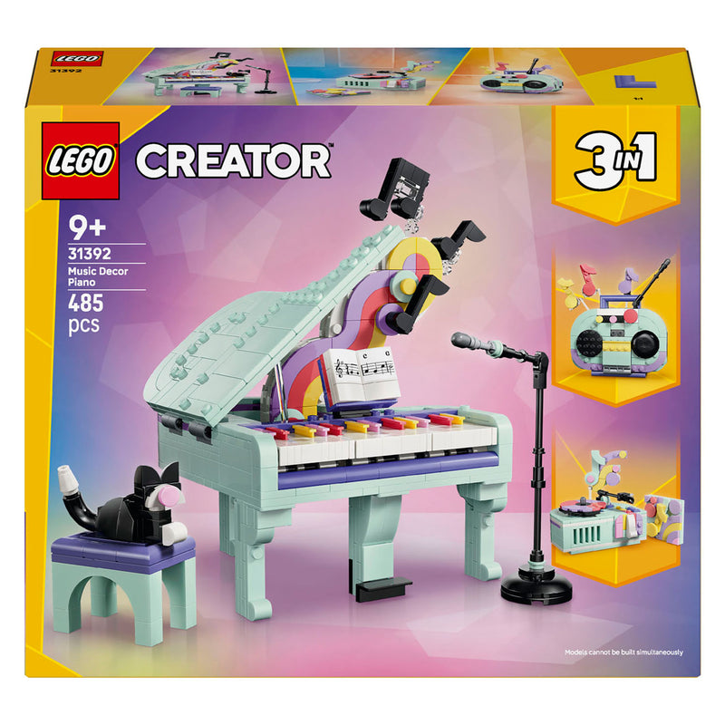 Laden Sie das Bild in Galerie -Viewer, Lego creator 3in1 piano met kat en radio en platenspeler speelgoed voor kinderen 31392
