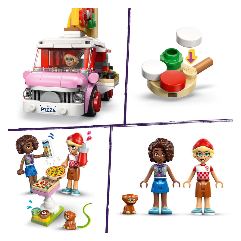 ギャラリービューアに画像をロードする, Lego friends pizzatruck speelgoed voor kinderen vanaf 6 jaar met 2 poppetjes 42694