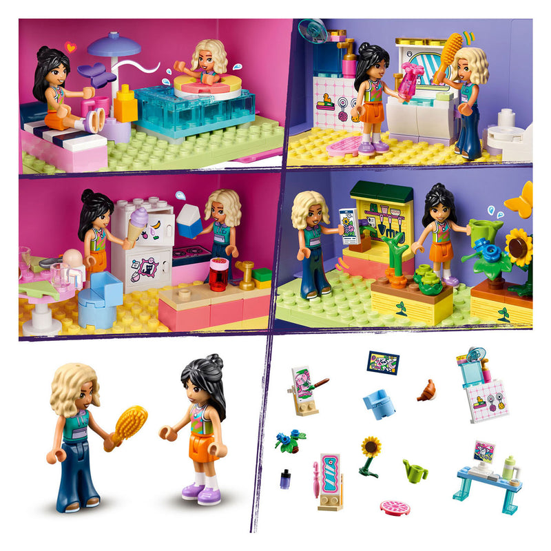Afbeelding laden in galerijviewer, Lego friends creatieve poppenhuiskoffer poppenhuis met poppetjes speelgoed voor kinderen 42697
