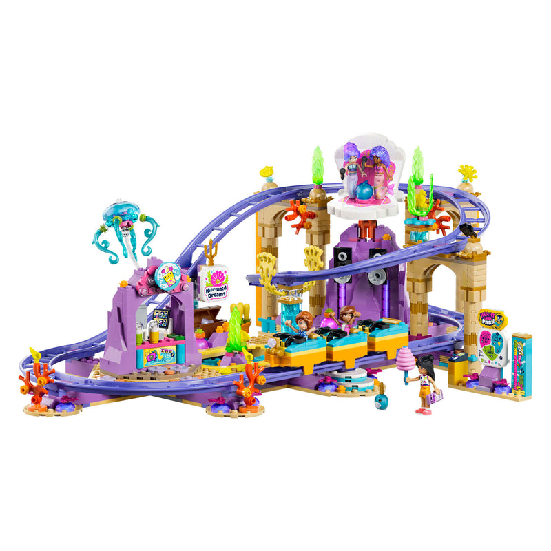 Afbeelding laden in galerijviewer, Lego friends zeemeerminnenachtbaan pretpark speelgoed voor kinderen met poppetjes 42703
