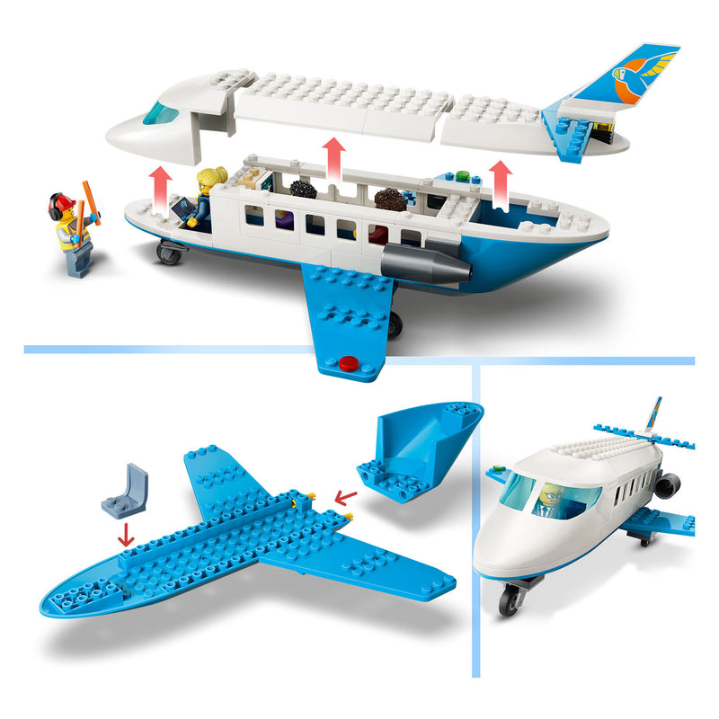 Afbeelding laden in galerijviewer, Lego city passagierstoestel vliegtuig speelgoed voor kinderen vanaf 4 jaar 60492