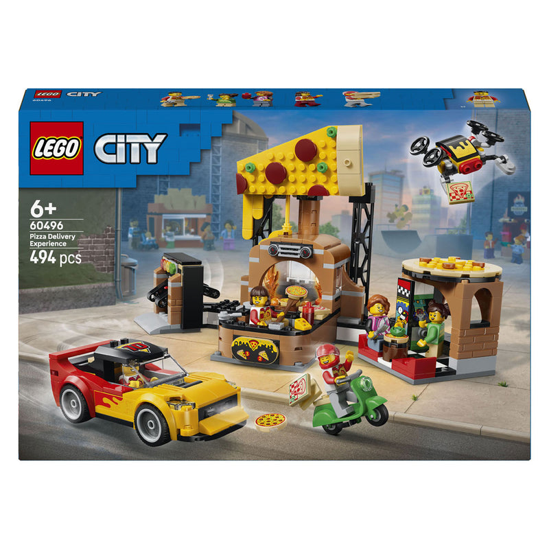 ギャラリービューアに画像をロードする, Lego city pizzacentrale met voertuigen pizza speelgoed voor kinderen 60496