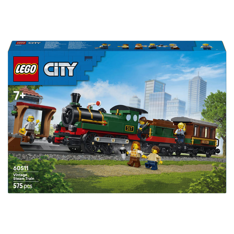 Chargez l'image dans la visionneuse de la galerie, Lego city vintage stoomtrein trein speelgoed voor kinderen van 7 jaar en ouder - 60511