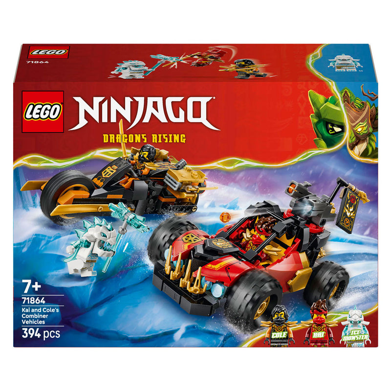 Afbeelding laden in galerijviewer, Lego ninjago 71864 kai en cole's combivoertuigen