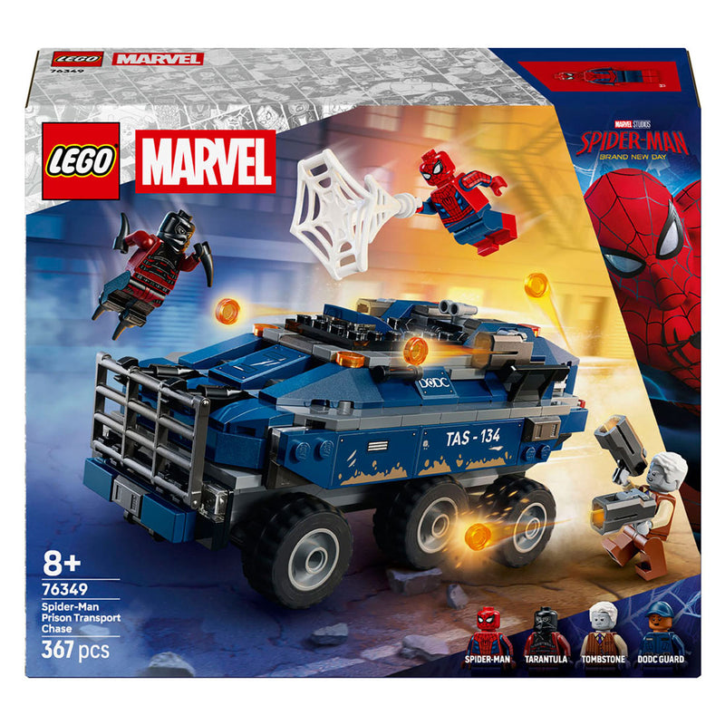 Laden Sie das Bild in Galerie -Viewer, Lego ǀ marvel spider-man achtervolging van gevangenistransport bouwpakket voor kinderen 76349