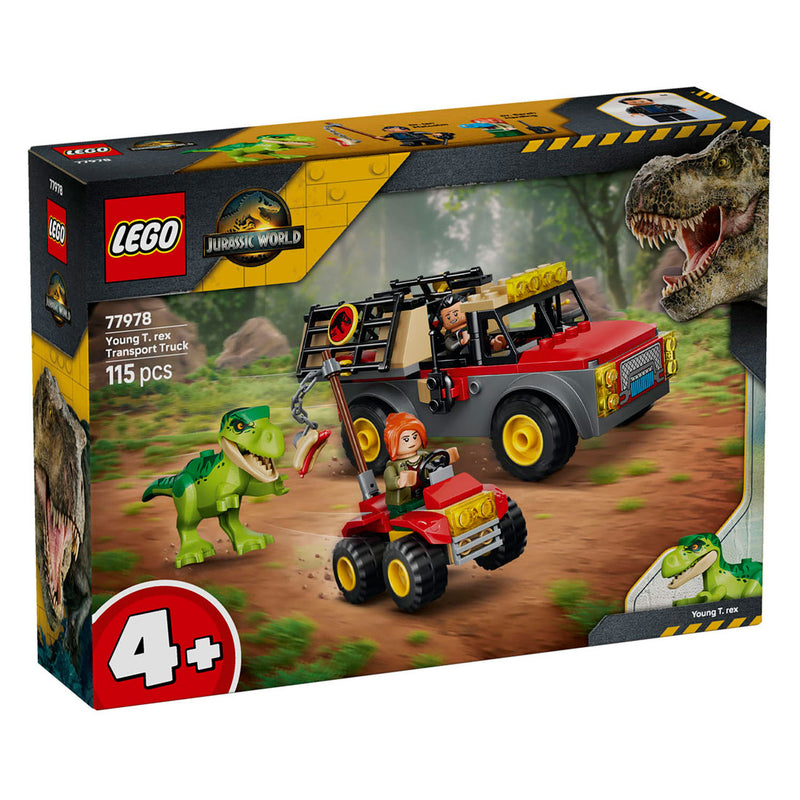 Afbeelding laden in galerijviewer, Lego jurassic world 77978 jonge t. rex transporttruck