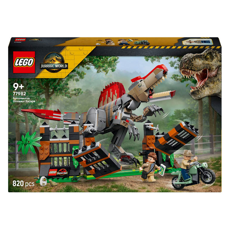 Afbeelding laden in galerijviewer, Lego jurassic world spinosaurus ontsnapping dinosaurus speelgoed voor kinderen 77982