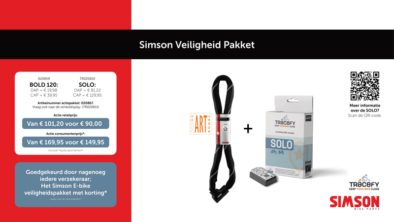 Afbeelding laden in galerijviewer, Rema tip top nederland b.v. simson bold 120 + tracefy solo veiligheidspakket