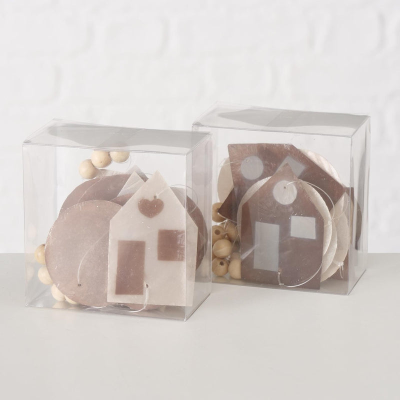 Load image into Gallery viewer, Boltze home capiz guirlande huisjes l180cm