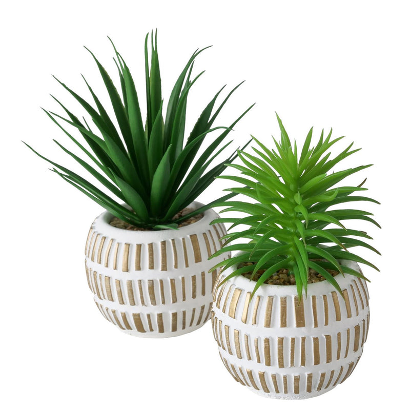 Afbeelding laden in galerijviewer, Boltze home kunstplant vetplant h13,3cm